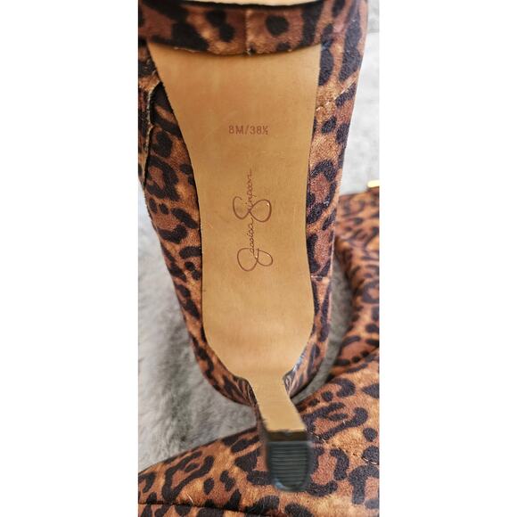 Jessica Simpson Valyn 4 Faux Suede Sock Stiletto Heeled Ankle Boots Women Sz 8M - Picture 6 of 7
